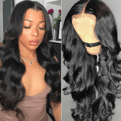 13x4 Glueless Brazilian Body Wave Transparent  Lace Wig 150% Density