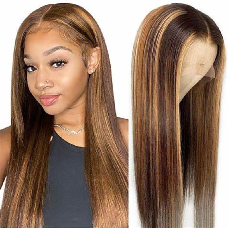 13x4 Glueless Brazilian Straight P4/27 Transparent Lace Wig 150% - Virgin BrazilianWigVirgin BrazilianVirgin Brazilianglwigp - st20 - x6 - 18