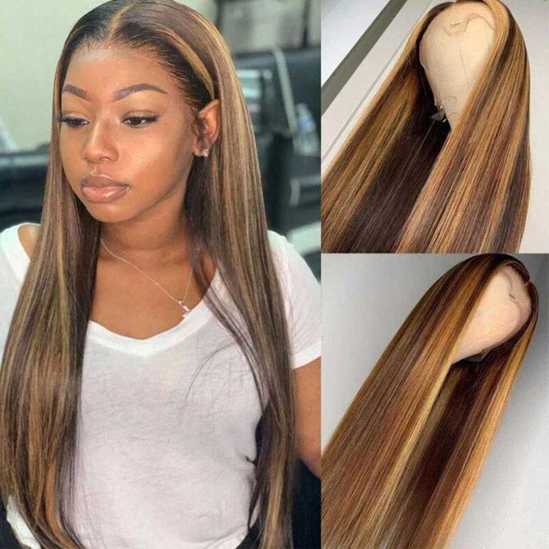 13x4 Glueless Brazilian Straight P4/27 Transparent Lace Wig 150% - Virgin BrazilianWigVirgin BrazilianVirgin Brazilianglwigp - st20 - x6 - 18