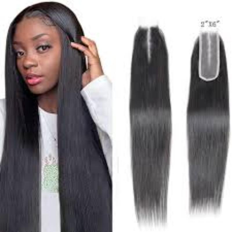 2x6 Transparent Brazilian Straight 180% Human Hair Kim K Lace Closure ...