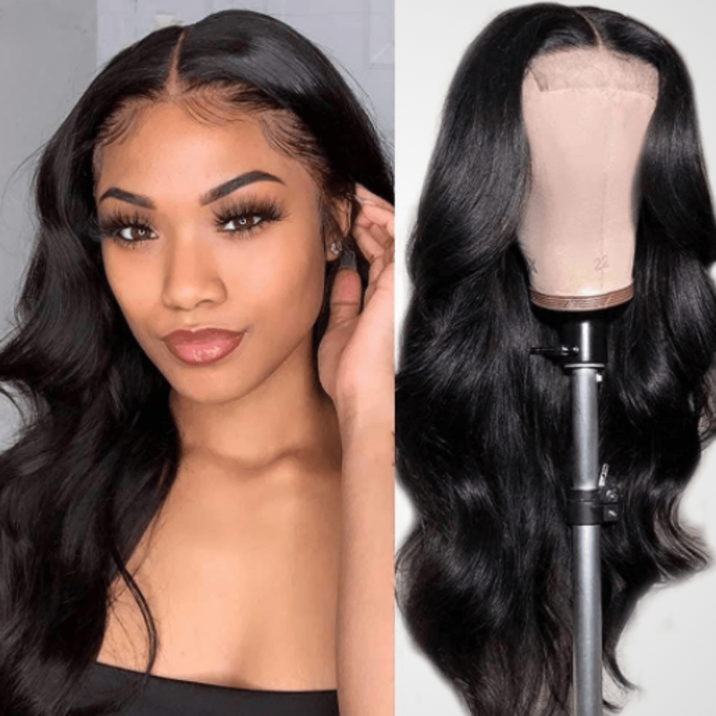 13x6 Brazilian Body Wave 10A+ Transparent Lace Front Wig 150% Density