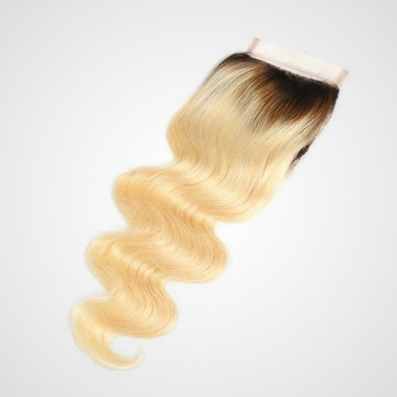 Lace Closures 4x4 613/1B Brazilian Body Wave Human Hair 150% Density