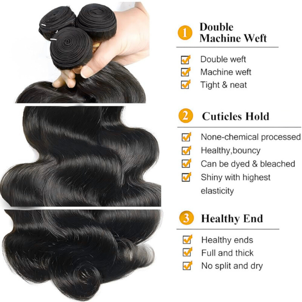 Single Bundle Brazilian Body Wave Human Hair 13A
