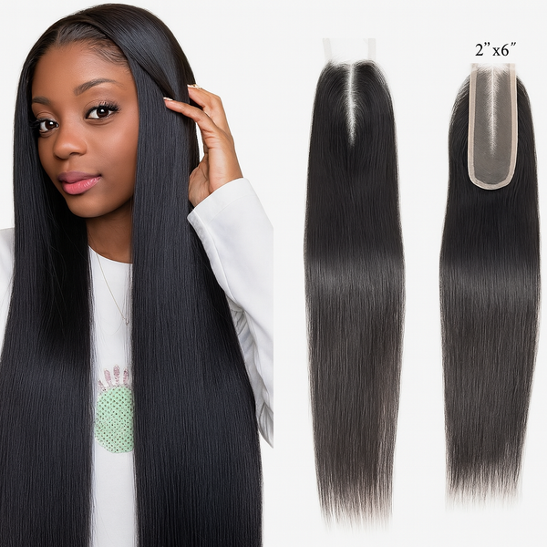 2x6 Brazilian Straight HD Closure