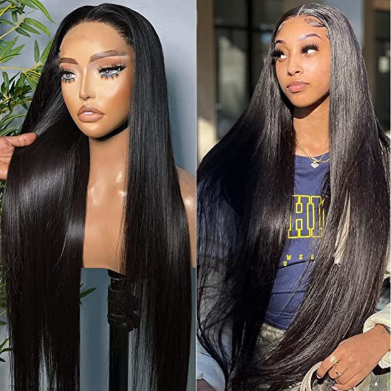 13x6 Glueless Straight HD Lace Front Wig 180%