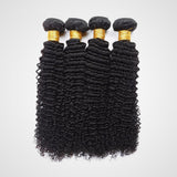 3 Bundles 10A+ Brazilian Curly Human Hair with Closure