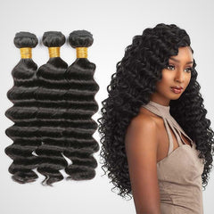3 Bundles 10A+ Brazilian Deep Wave Human Hair