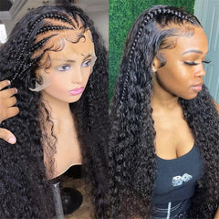 Full Lace Wig 150% Density Brazilian Deep Wave 10A+ Human Hair