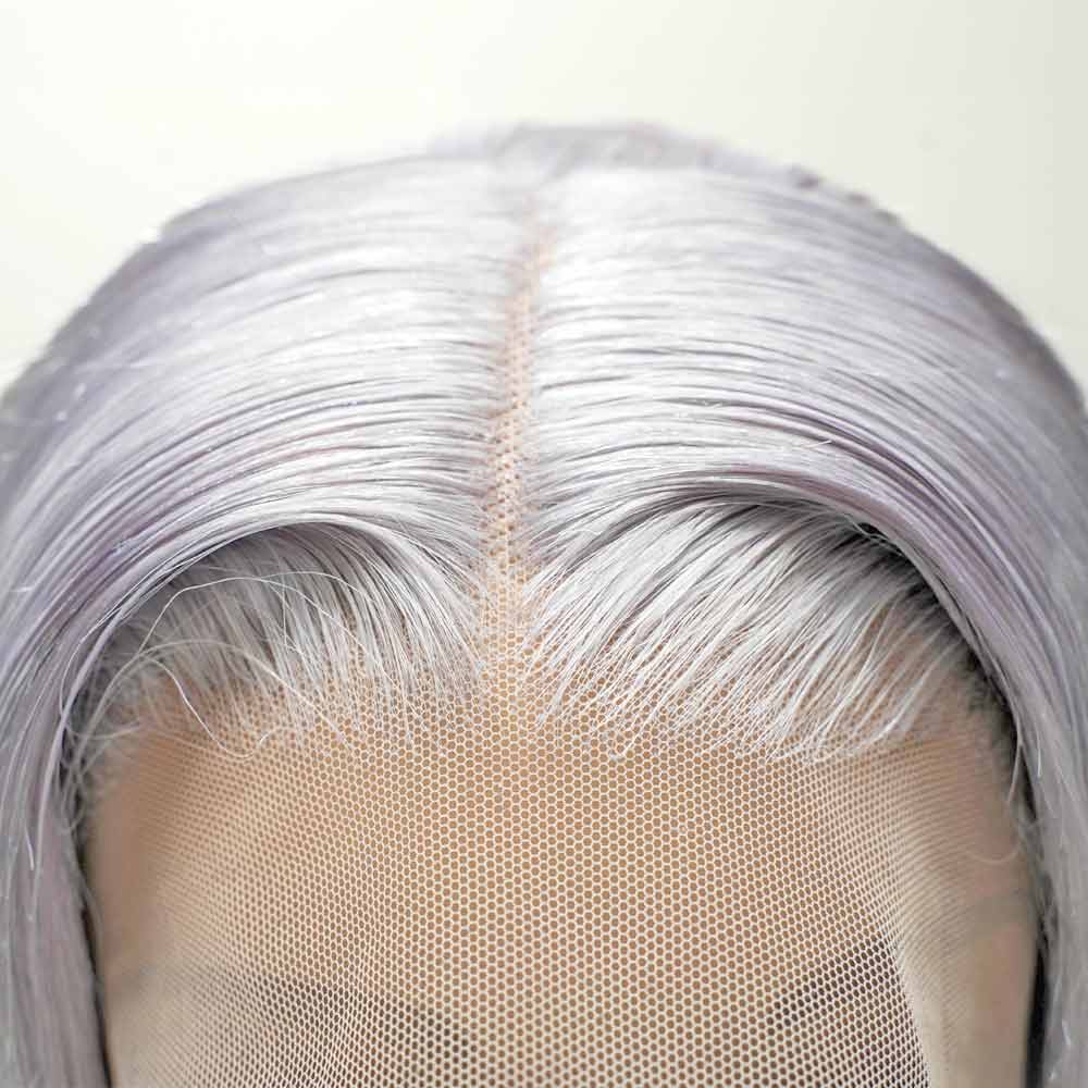 Gorgeous Grey/Silver 10A+Human Hair Bob 13x4 Lace Front Wig 150% Density - Virgin BrazilianWigVirgin BrazilianVirgin Braziliangraywig - bob12